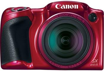Canon PowerShot SX410 IS červený + SDHC 16GB karta ZDARMA