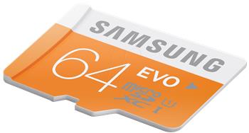 Samsung Micro SDXC 64GB EVO Class 10 - pamětová karta, až 48 MB/s , Class 10