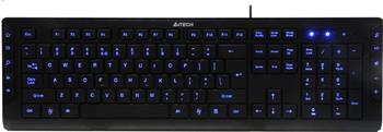 A4tech KD-600L multimediální klávesnice modře podsvícená, CZ / US, USB