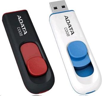 ADATA F C008 16GB - USB Flash Disk, černo červená