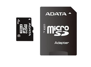 Adata Micro SDHC 16GB Class 4 + SD adaptér