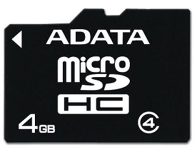 Adata Micro SDHC 4GB Class 4