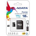 Adata Micro SDHC Premier 16GB UHS-I + SD adaptér