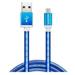 ADATA Micro USB kabel pletený, 100cm, modrý