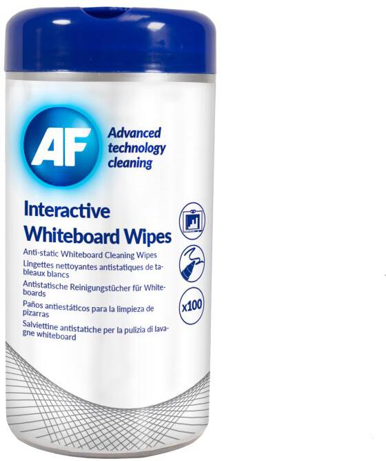 AF Whiteboards Wipes - Čistící ubrousky na bílé tabule, AF (100ks)