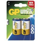 Alkalická baterie GP Ultra Plus LR14 (C), blistr 2ks
