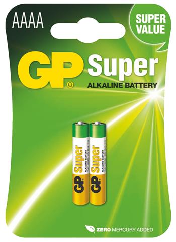 Alkalická speciální baterie GP 25A, 2 ks v blistru, AAAA