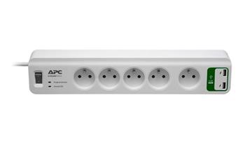 APC Essential SurgeArrest, přepěťová ochrana, 5 zásuvek, 2 port USB nabíječka