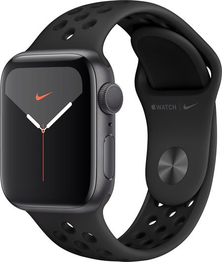 Apple Watch Nike Series 5 GPS, 40mm Space Grey Aluminium Case with Anthracite/Black Nike Sport Band