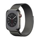 Apple Watch S8 Cellular 45mm Graphite Stainless Steel Case with Graphite Milanese Loop