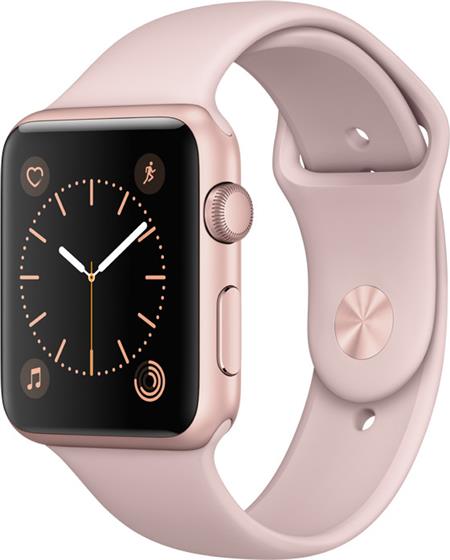 Apple Watch Series 1, 42mm Rose Gold Aluminium Case with Pink Sand Sport Band