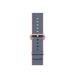 Apple Watch Series 2, 38mm Rose Gold Aluminium Case with Light Pink/Midnight Blue Woven Nylon Band
