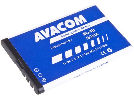 AVACOM Baterie pro mobilní telefon Nokia 5530, CK300, E66, 5530, E75, 5730, Li-Ion 3,7V 1120mAh (náhrada za BL-4U)