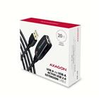 Axagon ADR-220, USB 2.0 A-M -> A-F aktivní prodlužovací / repeater kabel, 20m