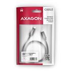 Axagon BUCM2-CM10AB, CHARGE kabel USB-C <-> USB-C, 1m, Hi-Speed USB, PD 240W 5A, ALU, oplet, černý