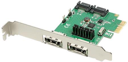 Axagon PCES-SA4 PCIe řadič 2x int./ext. SATA III 6G ASMedia