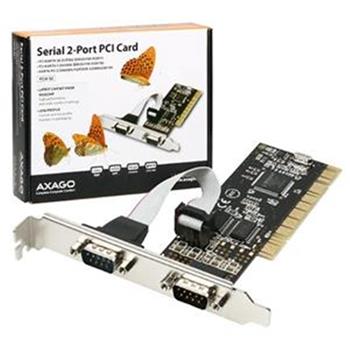 Axagon PCI adapter 2x sériový port + LP
