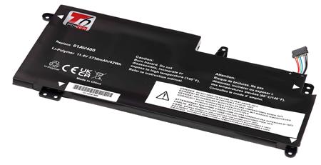 Baterie T6 Power Lenovo ThinkPad 13 20GJ/20GK, 20GL/20GM serie, 3730mAh, 42Wh, 3cell, Li-Pol