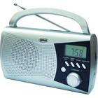 BRAVO Přenosné rádio B-6010, FM, AM, DIGI, napájení síť/aku, stříbrné