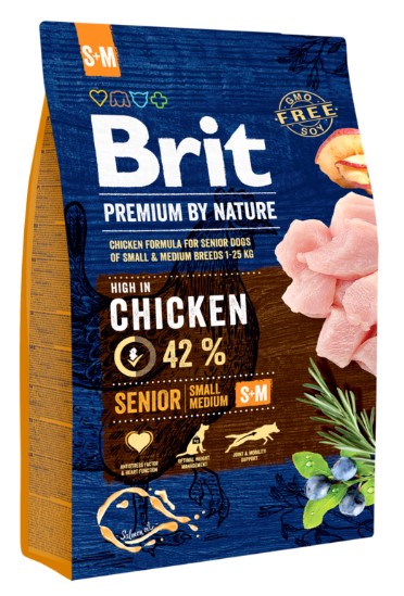 Brit Premium by Nature Senior S+M 3 kg; 94991