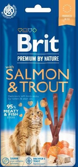 Brit Premium Cat by Nature Sticks Salmon&Trout(3pcs); 110643
