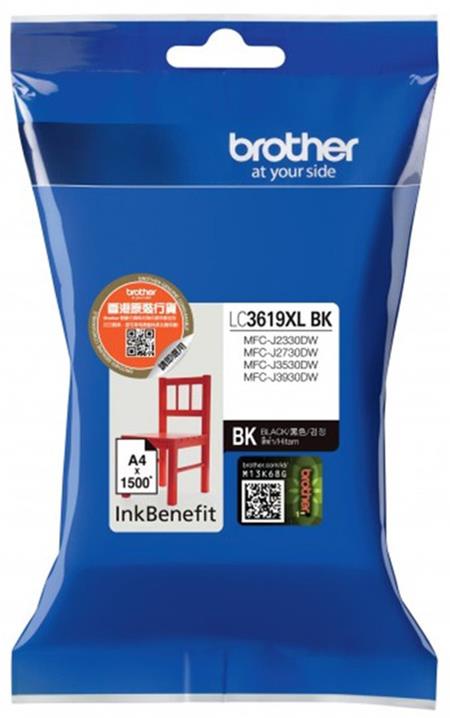 Brother LC-3619XLBK (inkoust black, 3 000 str. @ 5% draft)