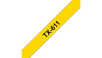 Brother TX-611, žlutá / černá