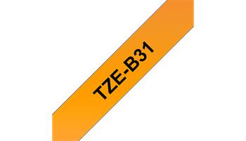 Brother TZE-B31, signální oranžová / černá