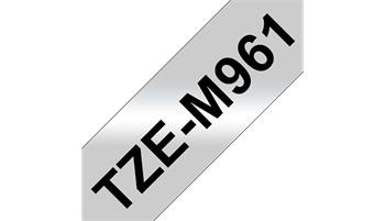 Brother TZE-M961, stříbrná matná / černá