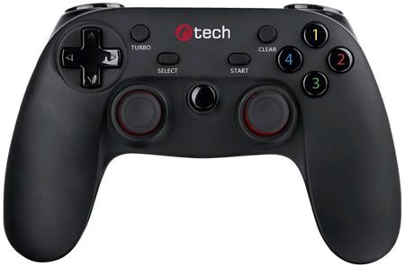 C-TECH Gamepad Lycaon pro PC/PS3/Android, 2x analog, X-input, vibrační, bezdrátový, USB