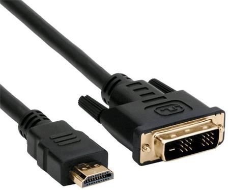 C-TECH HDMI-DVI, M/M, 1,8m