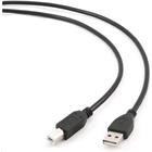 C-TECH Kabel USB A-B 1,8m 2.0 HQ Black, zlacené kontakty