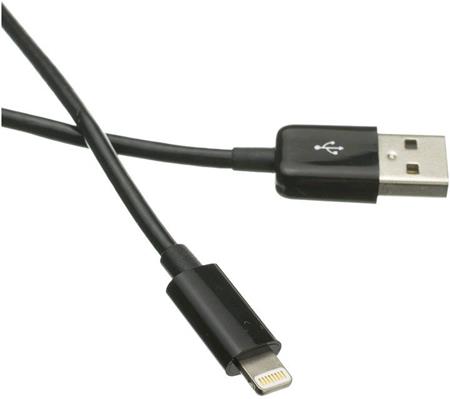 C-TECH USB 2.0 Lightning, 2m, černý