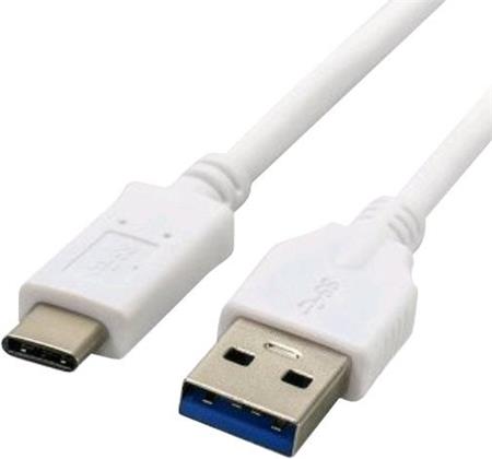 C-TECH USB 3.0 AM na Type-C (AM/CM), 2m, bílý