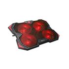 C-TECH Zefyros (GCP-01R), chladicí podložka, casual gaming, 17,3", červené podsvícení, regulace otáček