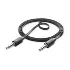 Cellularline Audio kabel AUX AUDIO, AQL certifikace, plochý, 2 x 3,5mm jack, černý