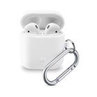 Cellularline Ochranný kryt s karabinou Bounce pro Apple AirPods 1 & 2, bílý