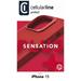 Cellularline Ochranný silikonový kryt Sensation Plus pro Apple iPhone 15, červený
