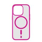 Cellularline Zadní kryt Pop Mag s podporou Magsafe pro Apple iPhone 15 Pro, čirý / růžový