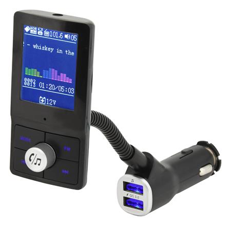 Compass hands free FM transmitter LCD COLOR; 07722