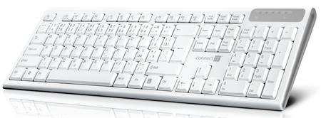CONNECT IT Multimediální bezdrátová klávesnice, 2,4GHz, USB, CZ + SK layout, bílá; CKB-3010-CS