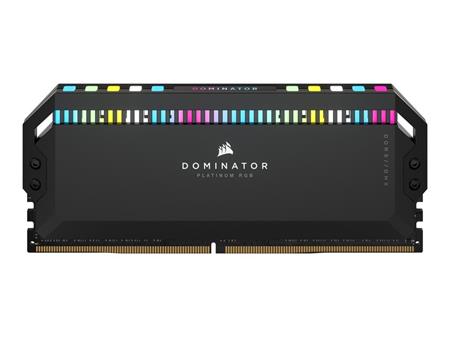 Corsair DOMINATOR PLATINUM RGB DDR5 32GB 2x16GB 6000MHz DIMM Unbuffered 36-38-38-76 OC PMIC XMP 3.0 DDR5 Black Heatsprea