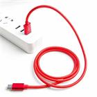 Crono kabel USB 2.0/ USB A samec - microUSB samec, 1,0m, červený premium