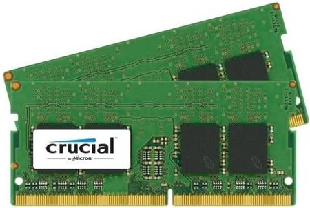 CRUCIAL 8GB=2x4GB DDR4 SO-DIMM 2400MHz PC4-19200 CL17 1.2V Single Ranked x8