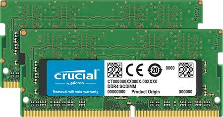 CRUCIAL 8GB=2x4GB DDR4 SO-DIMM 2666MHz CL19 1.2V Single Ranked x8