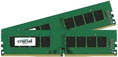 Crucial 8GB=2x4GB UDIMM DDR4 2400MHz PC4-19200 CL17 1.2V Single Ranked x8