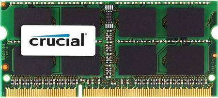 CRUCIAL pro Apple/Mac 8GB DDR3 SO-DIMM 1600MHz PC3-12800 CL11 1.35V/1.50V Dual Voltage