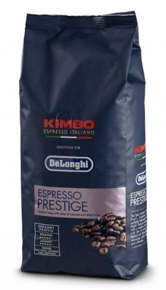 DÁREK - DéLonghi Kimbo Espresso Prestige 1kg, zrnková káva