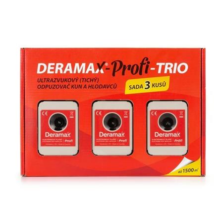 Deramax-Profi-Trio odpuzovač, sada plašičů kun a hlodavců