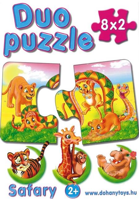 DOHÁNY Duo puzzle Safari 8x2 dílky